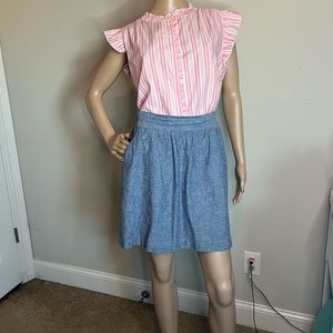 Loft outlet MP chambray skirt with pockets. 🤩